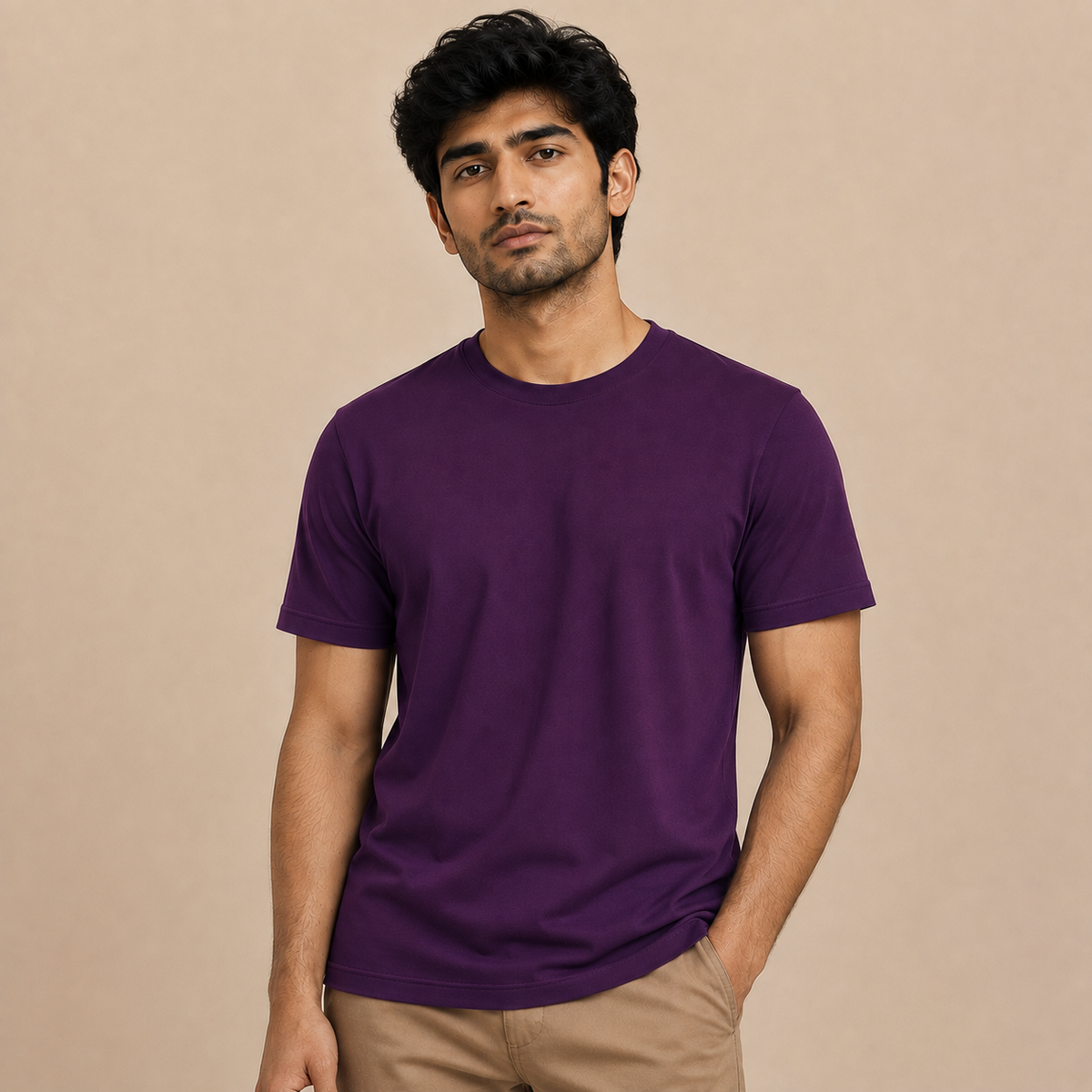Men's Round Neck T-Shirt — Pack of 3